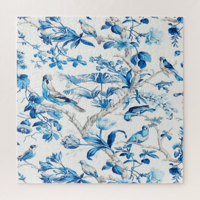 Puzzle Chinoiserie china azul y blanca (Vertical)