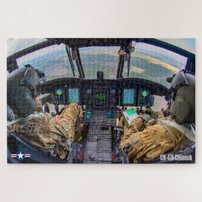 Puzzle CHINOOK COCKPIT CH-47F (20x30 PULGADAS) (Horizontal)