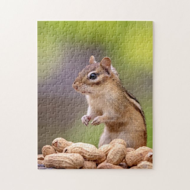 Puzzle Chipmunk con cacahuetes (Vertical)