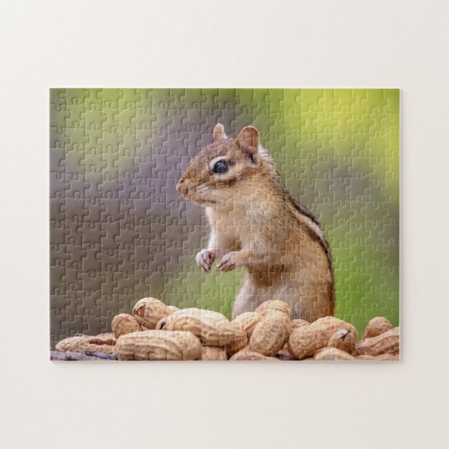 Puzzle Chipmunk con cacahuetes (Horizontal)