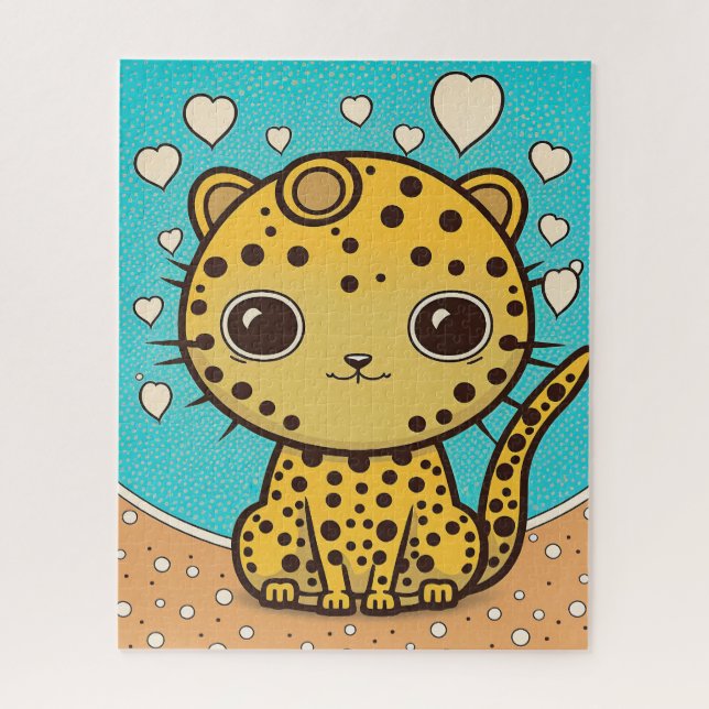 Puzzle Chita linda con corazones de amor y valentina (Vertical)