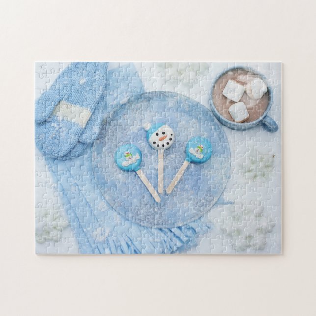 Puzzle Chocolate caliente en tiempo frío (Horizontal)