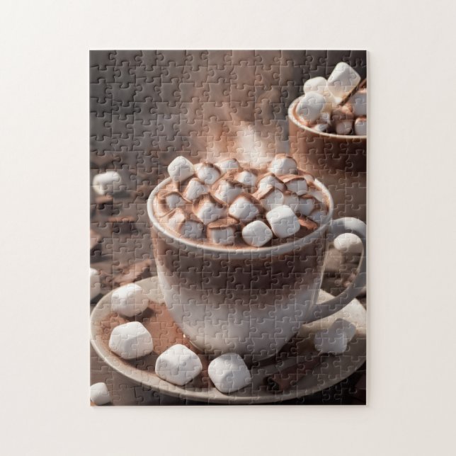 Puzzle Chocolate caliente marshmallow Steam Cosy Winter (Vertical)