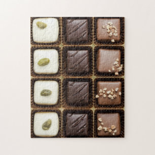 Puzzle Chocolate de lujo hecho a mano en una caja