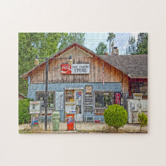Puzzle Choctaw Bluff tienda general Alabama. (Horizontal)