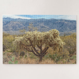 Puzzle Cholla de frutas en cascada en el desierto de Sono