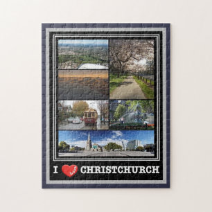 Puzzle Christchurch - I Love - New Zealand -