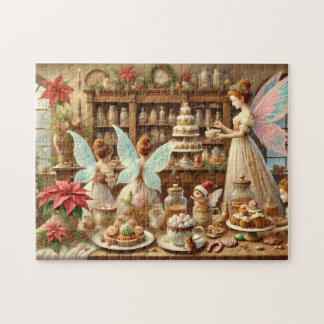 Puzzle Christmas Fairy Kitchen Holiday Baking Fairies