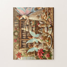 Puzzle Christmas Fairy Kitchen Holiday Baking Fairies