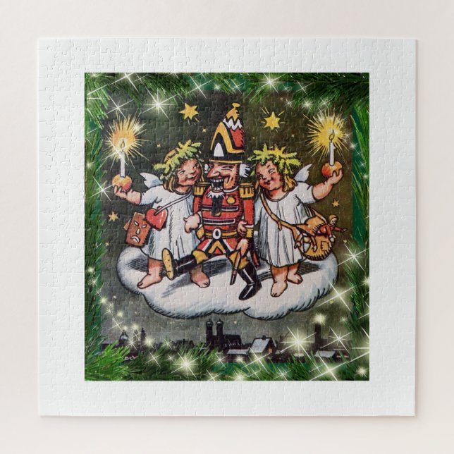 Puzzle Christmas Nutcracker/Angels ~ Hermann Stockmann ~  (Vertical)