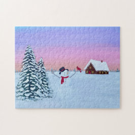 Puzzle Christmas sunset