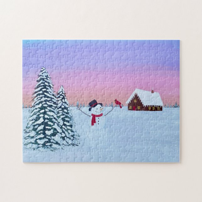 Puzzle Christmas sunset (Horizontal)