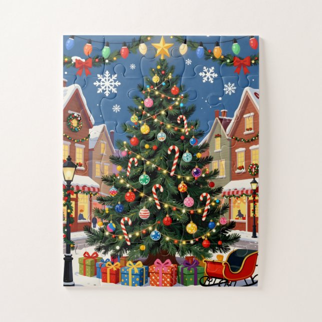 Puzzle Christmas Tree for Seniors 30 Large Piece (Vertical)
