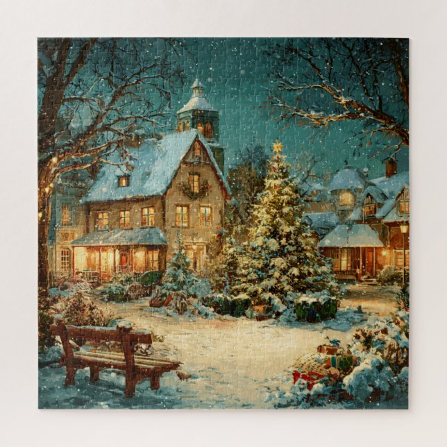 Puzzle Christmas Village (Vertical)