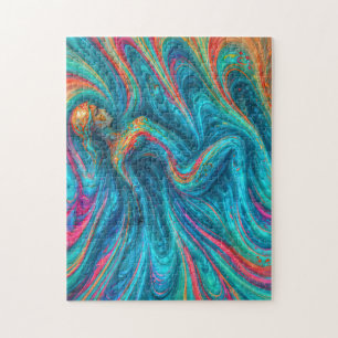 Puzzle “Chromisca” - Retrato de Encantadora Fluida
