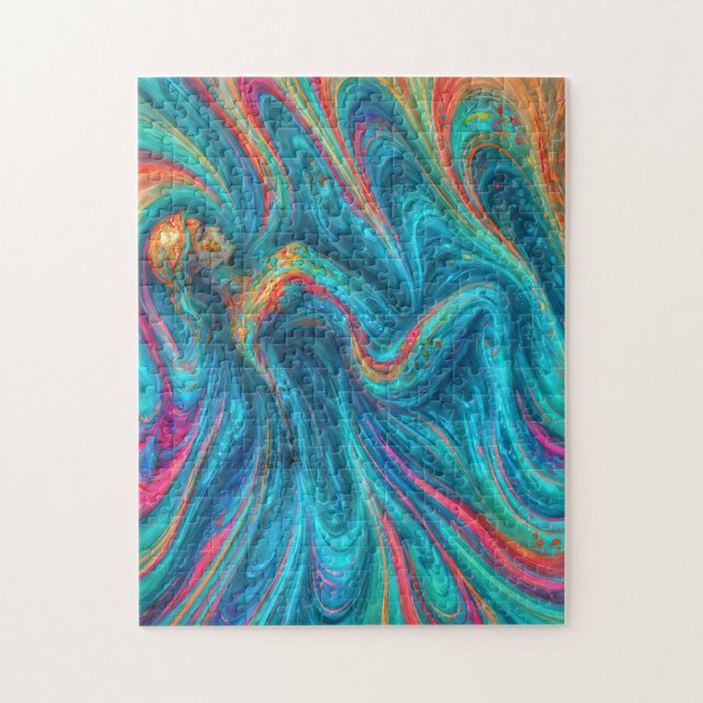 Puzzle “Chromisca” - Retrato de Encantadora Fluida (Vertical)