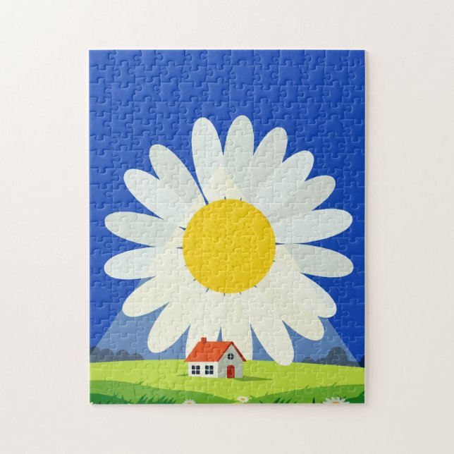 Puzzle Chrysanthemum (Vertical)