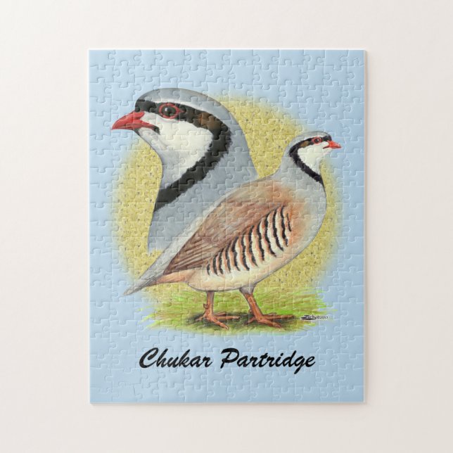 Puzzle Chukar Partridge Combo (Vertical)