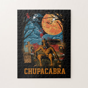Puzzle Chupacabra Cryptid Creature Personalizable Texto