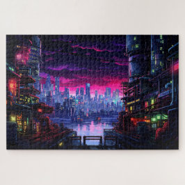 Puzzle Ciberpunk City Waterfront