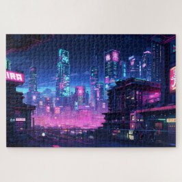 Puzzle Ciberpunk Night City Rooftop