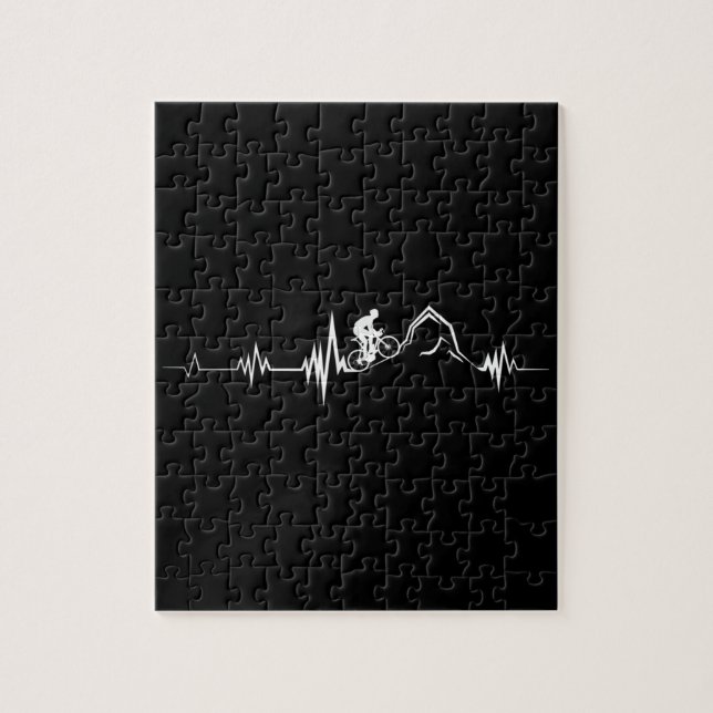 Puzzle Ciclismo Carreras Heartbeat Bicicleta de montaña (Vertical)