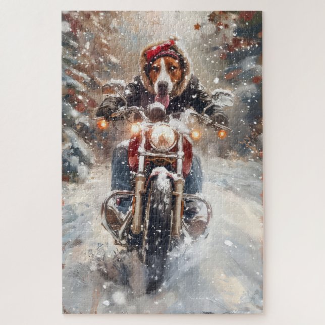 Puzzle Ciclismo de Navidad de Foxhound en inglés american (Vertical)