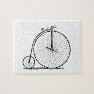 Puzzle Ciclismo en bicicleta Penny Farthing de Alta Rueda
