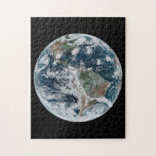Puzzle Ciclones tropicales - Vista espacial Hemisferio Oc