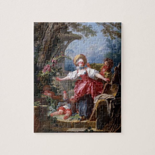 Puzzle Ciego-Sirve pen¢asco de Jean-Honore Fragonard (Vertical)