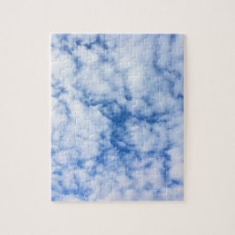 Puzzle cielo azul y nubes