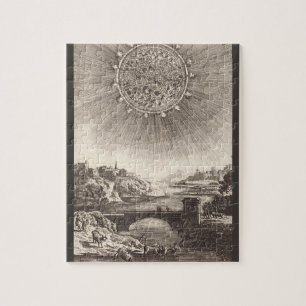 Puzzle Cielo de Astronomía Antiguo con Sol de Allain Mall