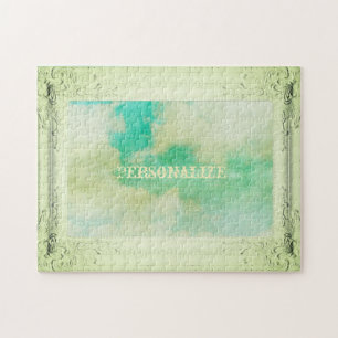 Puzzle Cielo de marco victoriano y nubes pintan elegante