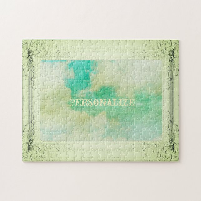 Puzzle Cielo de marco victoriano y nubes pintan elegante (Horizontal)