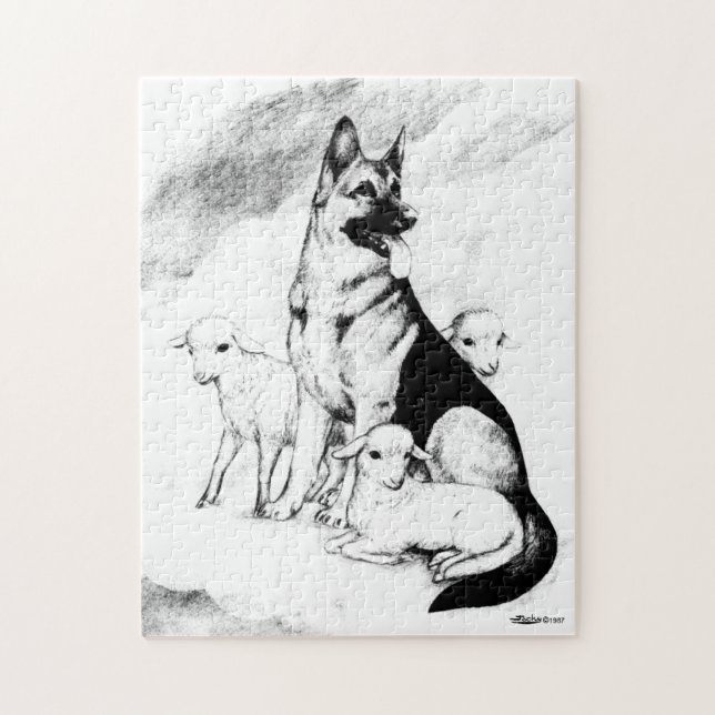 Puzzle Cielo del perro, la multitud del amo (Vertical)