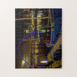 Puzzle Cielo iluminado por la luna sobre el río Newcastle