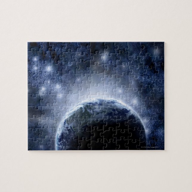Puzzle Cielo nocturno irradiado lleno de estrellas en tod (Horizontal)