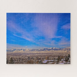 Puzzle Cielos sobre Salt Lake City, Utah - 16x20 - 520 pc