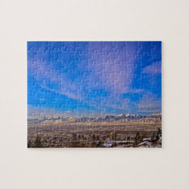 Puzzle Cielos sobre Salt Lake City, Utah - 8x10 - 110 pc
