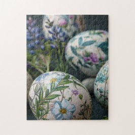 Puzzle Cierre de huevos de Pascua Botánica