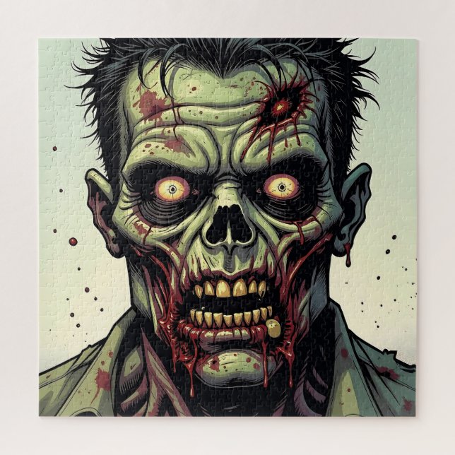 Puzzle Cierre de una Halloween de Pop Art Zombie (Vertical)