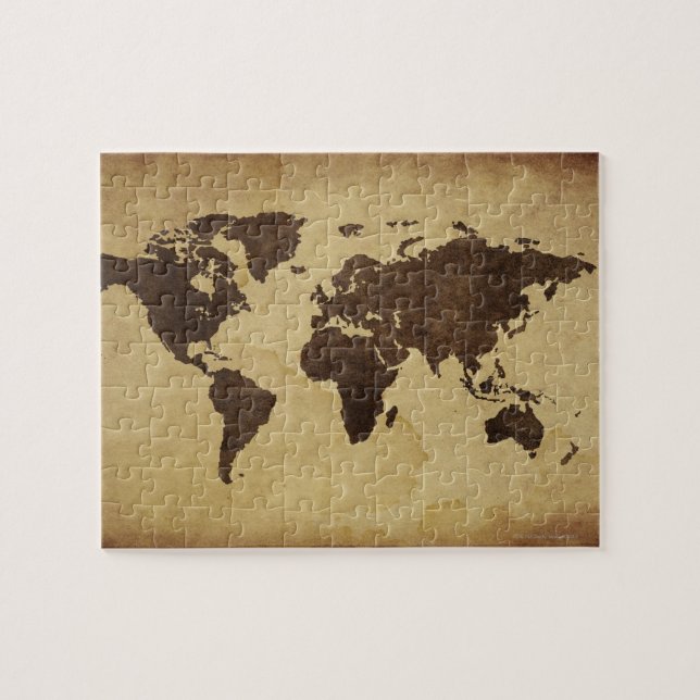 Puzzle Cierre del mapa del mundo antiguo 3 (Horizontal)