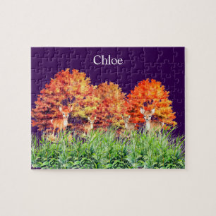 Puzzle Ciervo con nombre personalizado