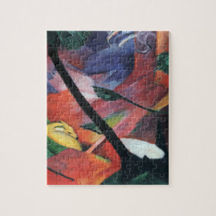 Puzzle Ciervo en el bosque II de Franz Marc; Reh im Walde