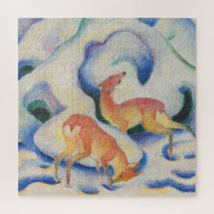 Puzzle Ciervos en la nieve de Franz Marc