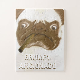 Puzzle Cigar de puggy negro personalizado AFICIONADO