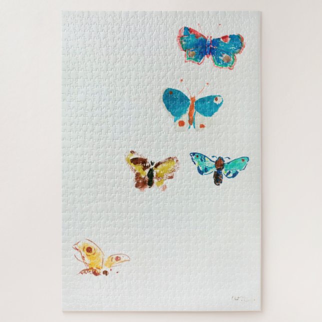 Puzzle Cinco mariposas, Redon (Vertical)