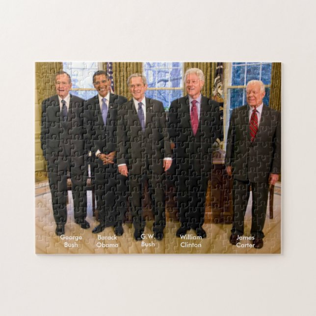 Puzzle Cinco presidentes americanos (Horizontal)