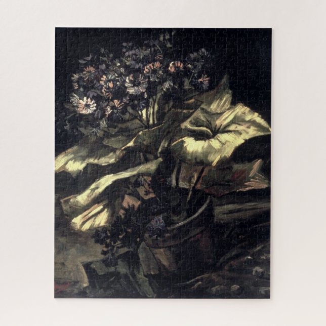 Puzzle Cineraria en una olla de flores - Gogh (Vertical)