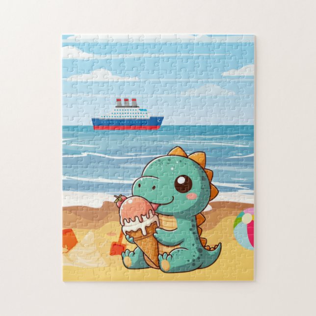 Puzzle Cino de helados en la playa (Vertical)